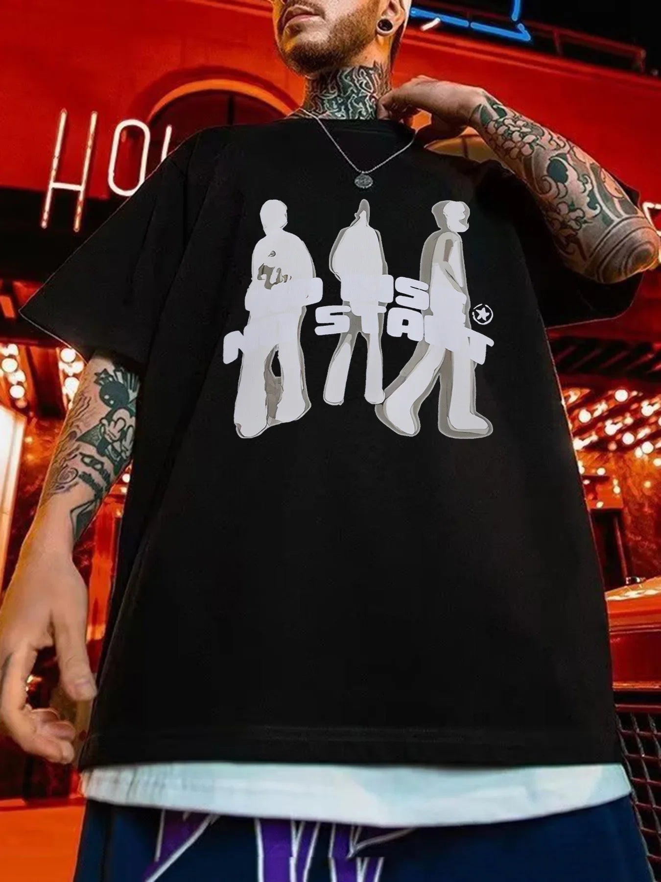 T-Shirt Homme Polyester Élastique Imprimé Graphic Y2K Streetwear Manches Courtes Été Doux Confortable Tendance Audacieux – T-Shirt Graphic Y2K Premium Polyester Élastique Streetwear Été | Mode Homme Y2K Streetwear Premium