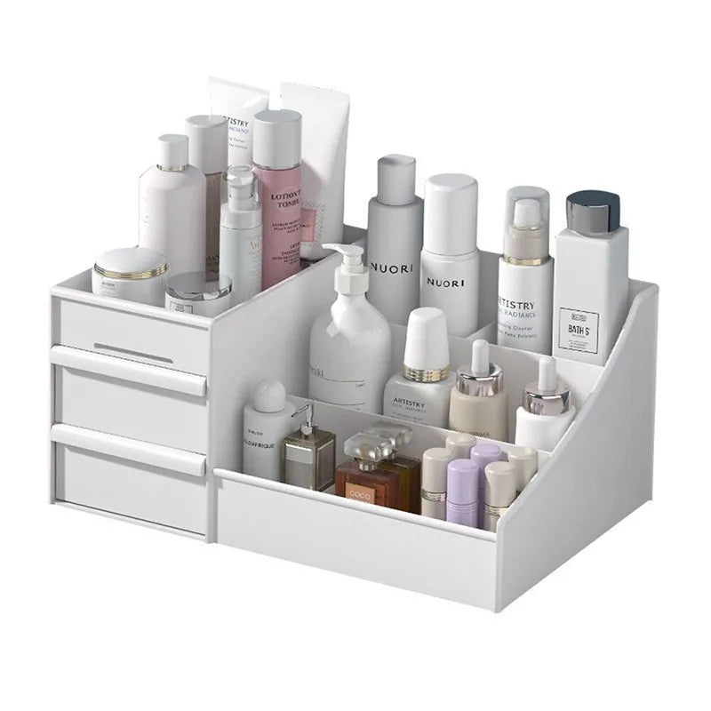 Organisateur Maquillage Tiroirs Plastique – Rangement Cosmétiques Salle de Bain Bureau Chambre