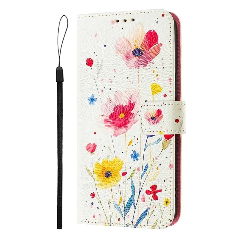 Coque Portefeuille OPPO A5 Pro 5G – Flip Case Cartoon Peint Fantaisie CPH2695