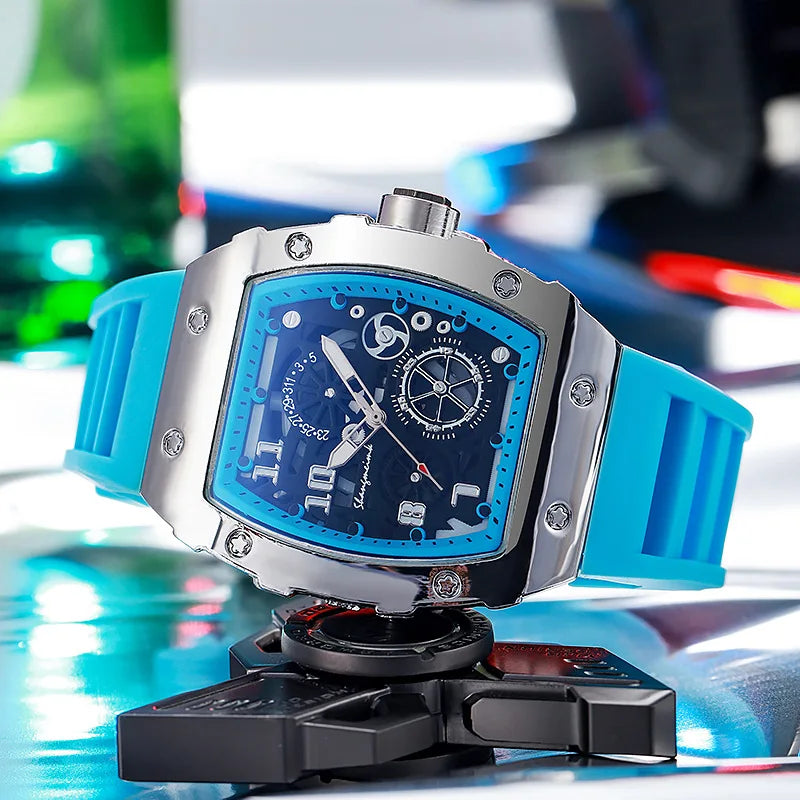 Montre Homme Fashion Luxe Silicone Jelly Quartz 2025 – Casual Tendance Idée Cadeau