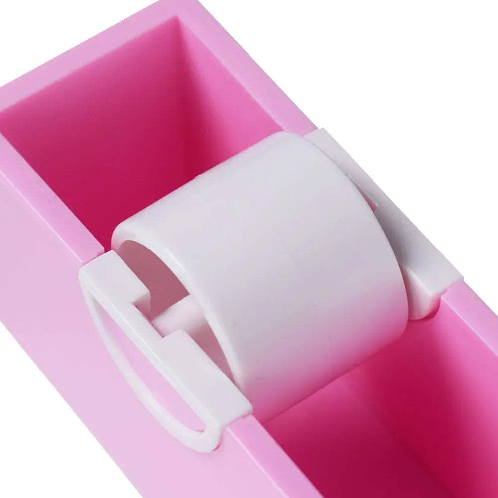 Distributeur Ruban Adhésif Extensions Cils Rotatif – Coupe-Ruban Plastique | Outil Pose Cils Professionnel