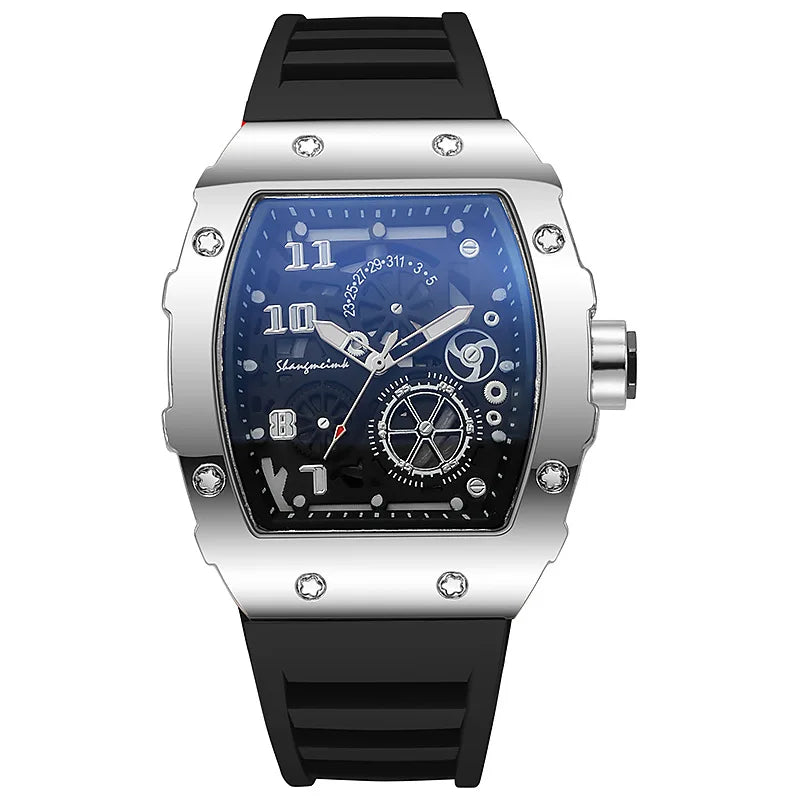 Montre Homme Fashion Luxe Silicone Jelly Quartz 2025 – Casual Tendance Idée Cadeau