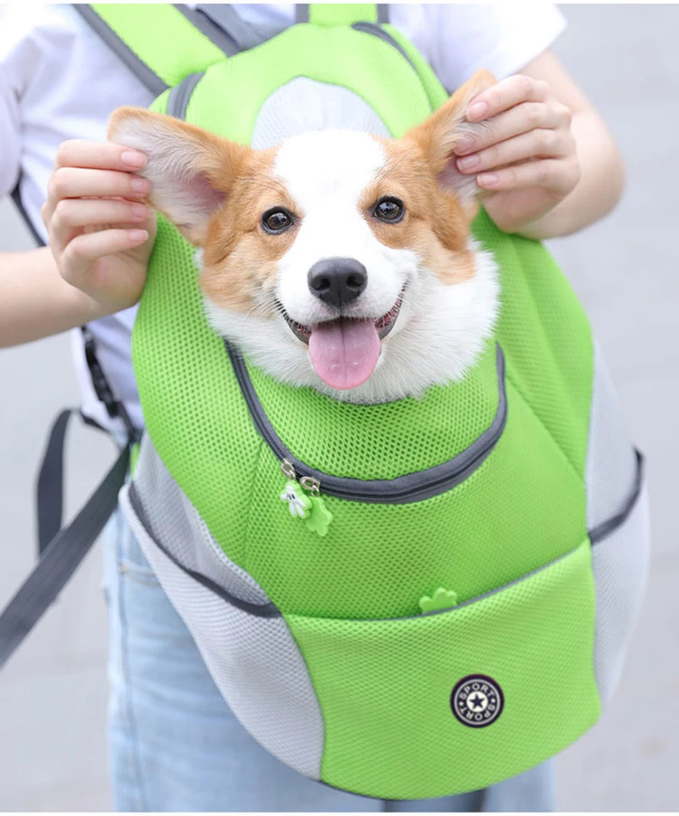 Sac à Dos Transport Chien Chat Randonnée – Respirant Réglé Bandes Réfléchissantes Sécurité
