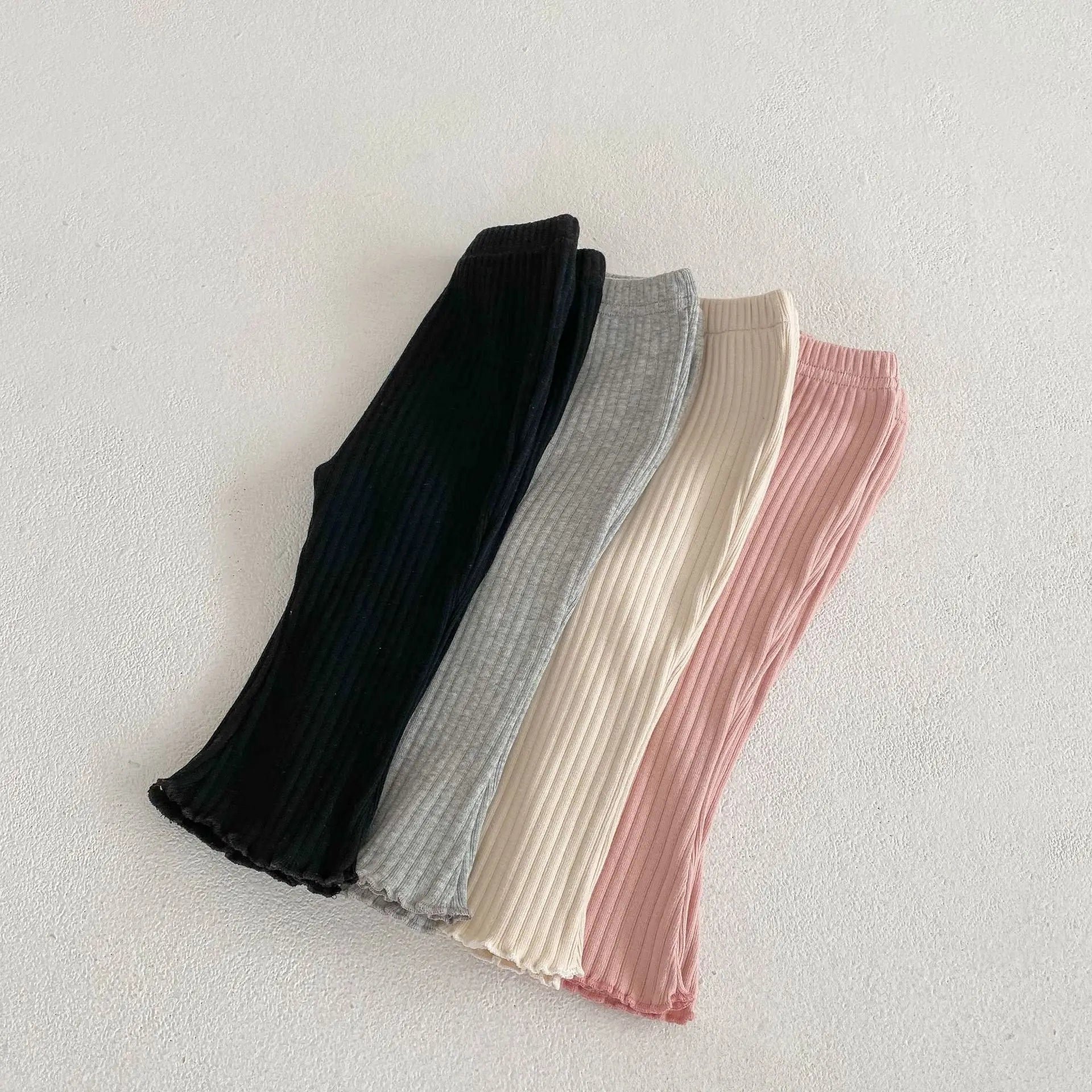 Pantalon Bébé Slim Élastique Couleur Unie – Legging Léger Été Nouveau-Né Garçon Fille Toddler