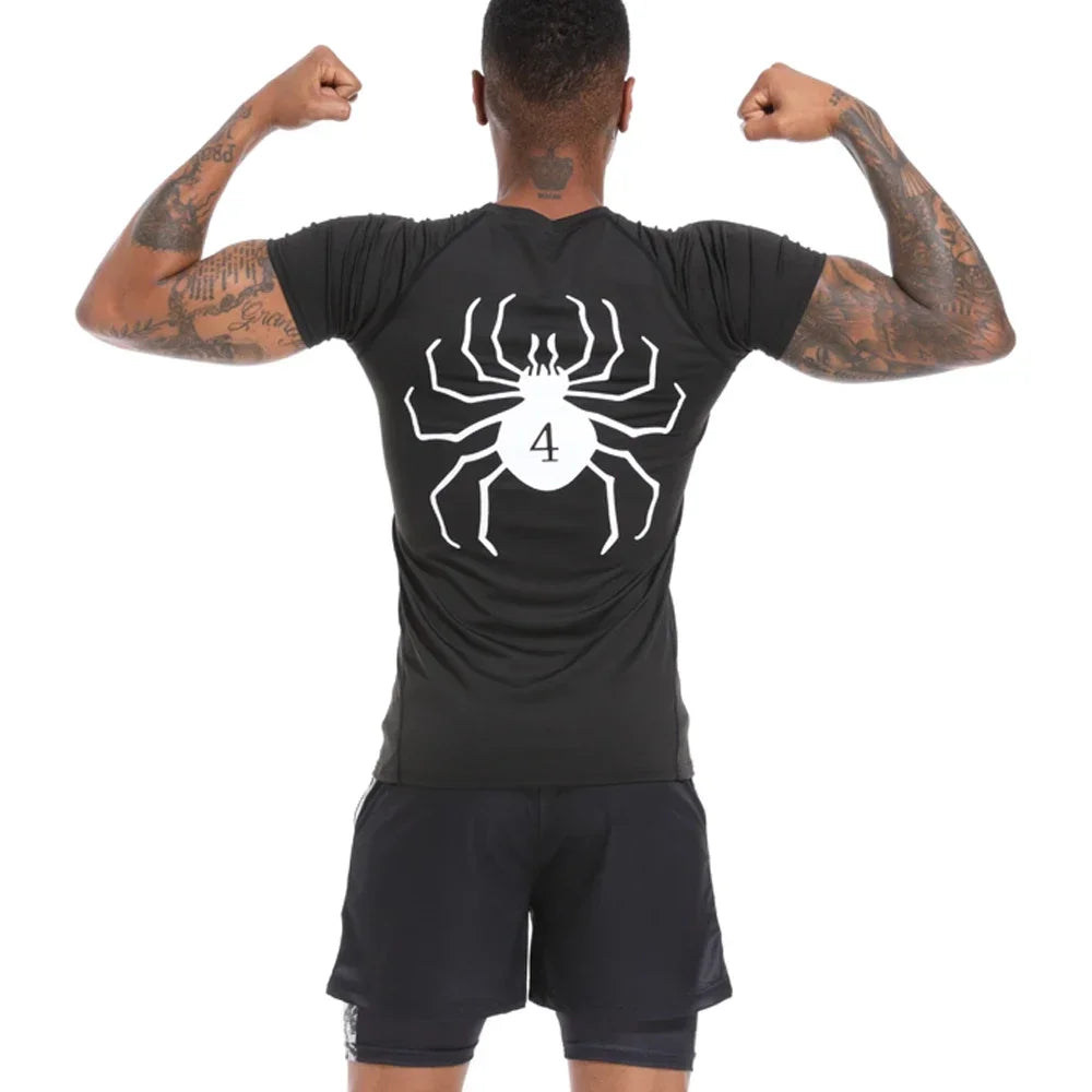Ensemble Compression Homme Anime Berserk – T-Shirt + Short Gym Séchage Rapide | Running, Fitness & Workout Été | Sportswear Manga