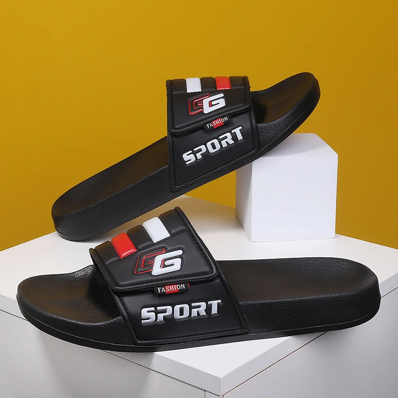 Mules Velcro Homme Légères Plage Grande Taille – Slides Soft Casual Clog Été