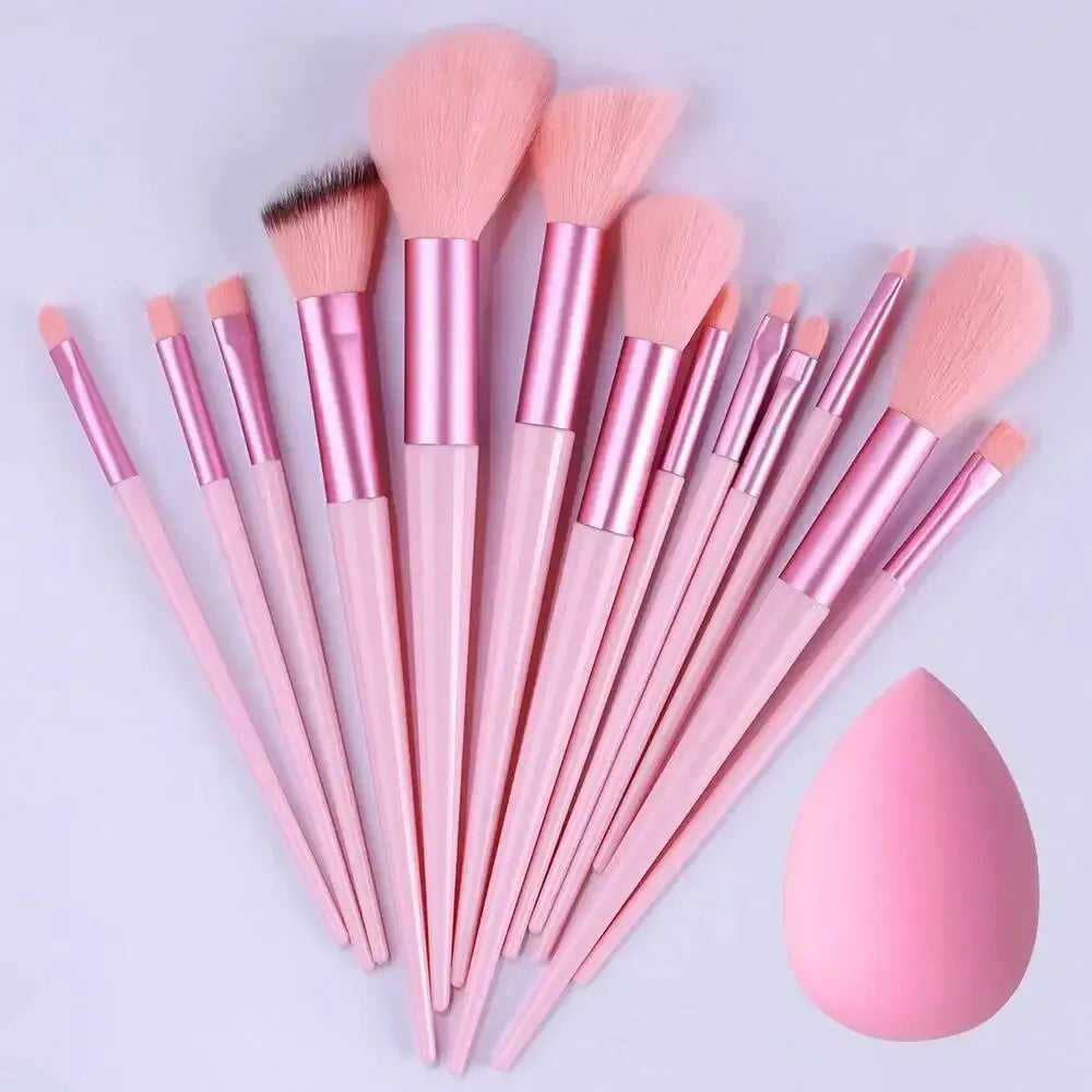 Set Pinceaux Maquillage Professionnel – Fond de Teint, Poudre, Fard à Paupières & Kabuki | Ultra-Doux & Précis