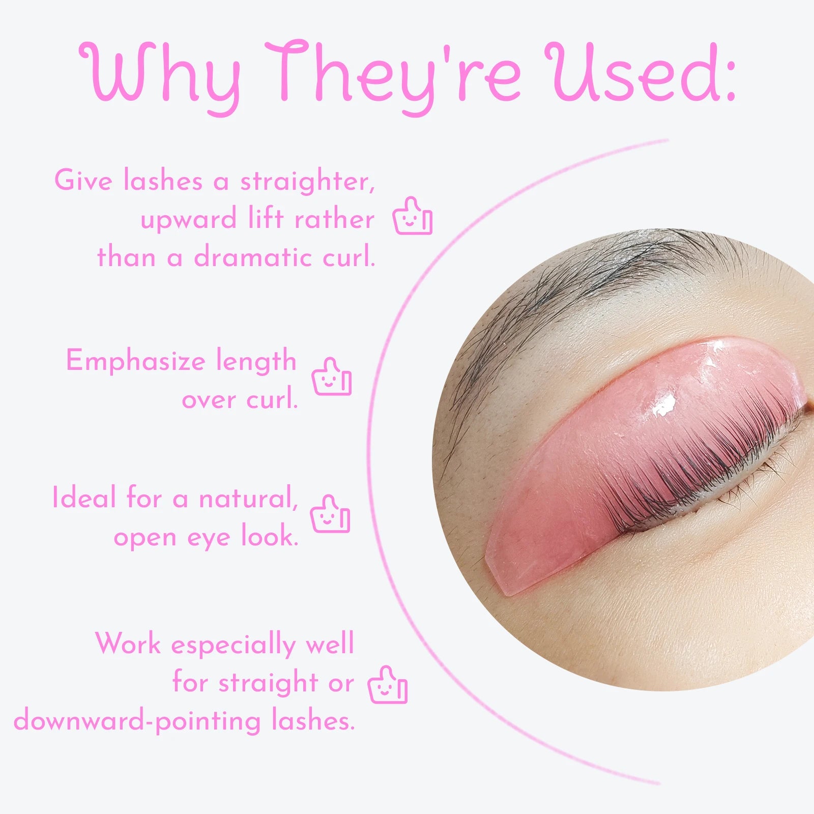 Tiges Silicone Lash Lift Lomansa Korea – 1 Paire Réutilisable | Boucleurs Cils Permanente & Pads Adoucissants