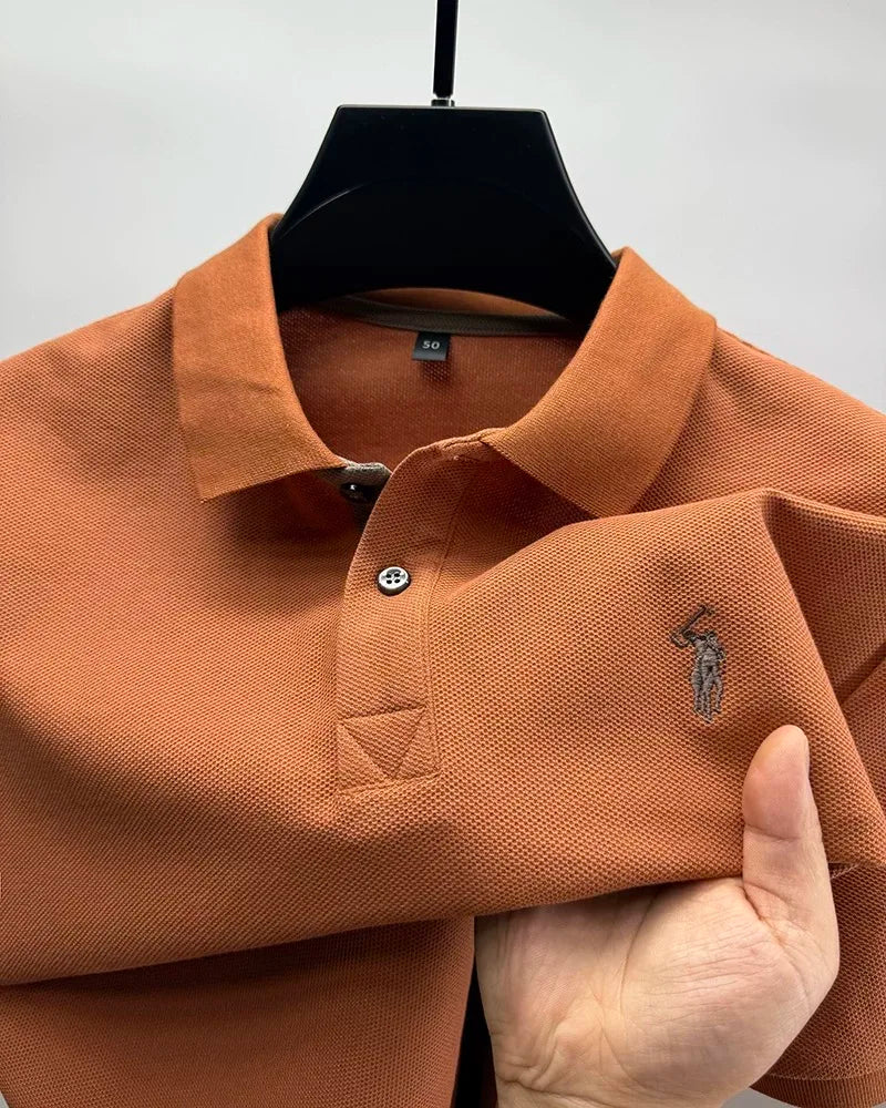 Polo Homme 100% Coton Manches Courtes Broderie Poney Élégant Golf Casual Été – Style Designer Premium | Mode Homme Luxe