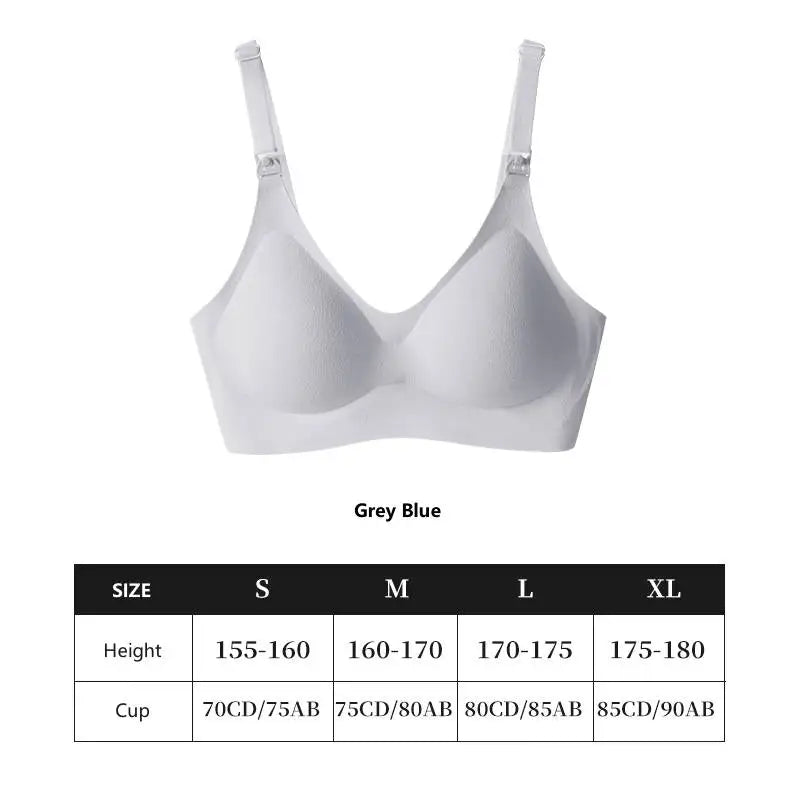 Soutien-Gorge d'Allaitement Femme Enceinte Sans Armature – Ouverture Frontale Respirant Couleur Unie