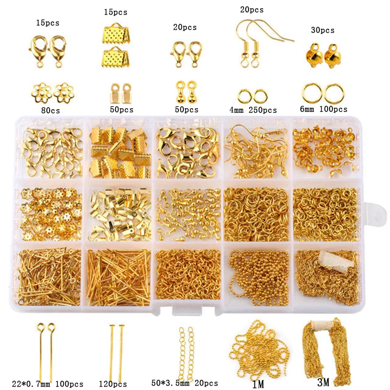 Kit Complet Création & Réparation Bijoux DIY – Outils, Fils Cuivrés, Fils & Accessoires Bijouterie | Idéal Débutantes & Créatrices Fait Main