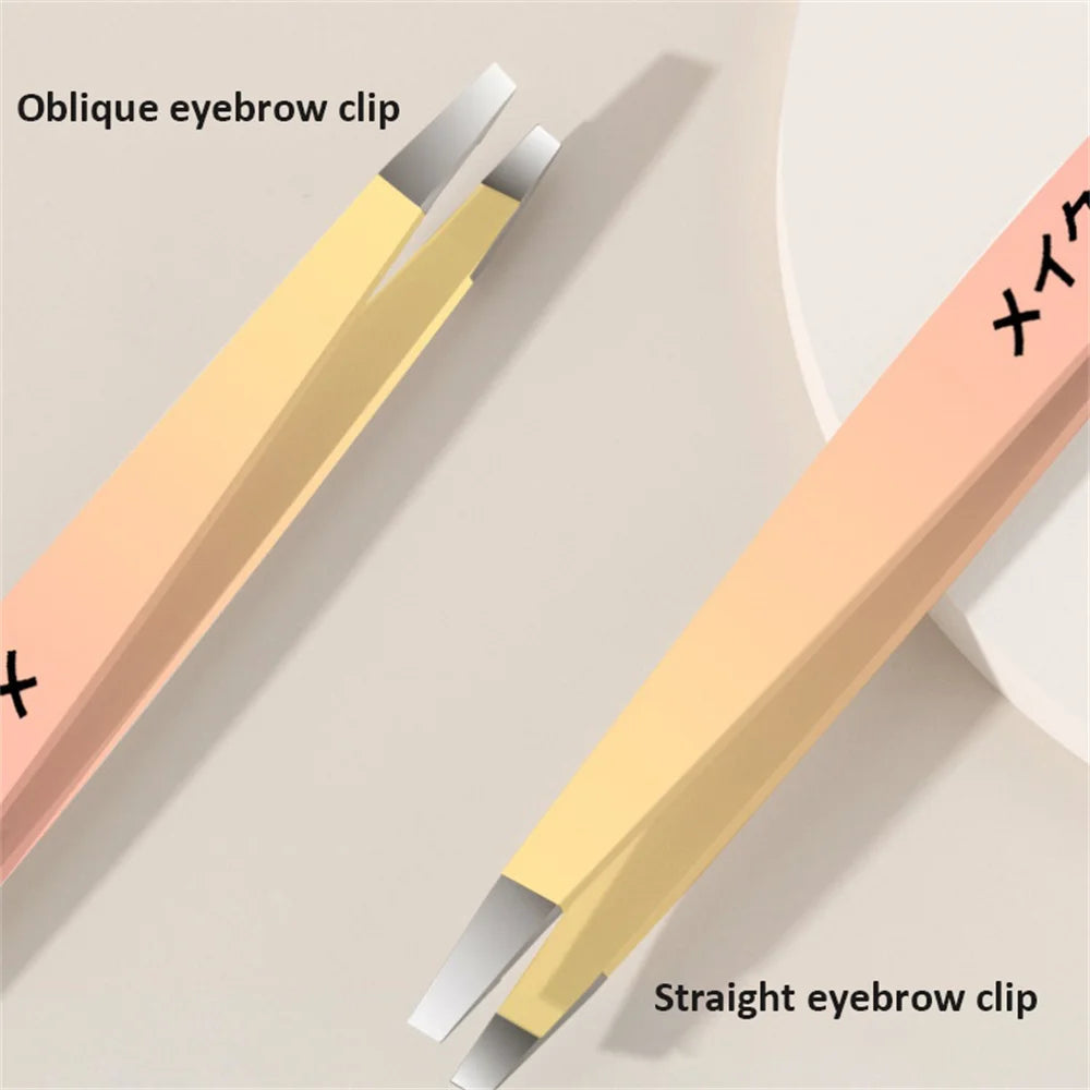 Set 4 Pinces à Épiler Multicolores - Précision Sourcils & Poils Incarns
