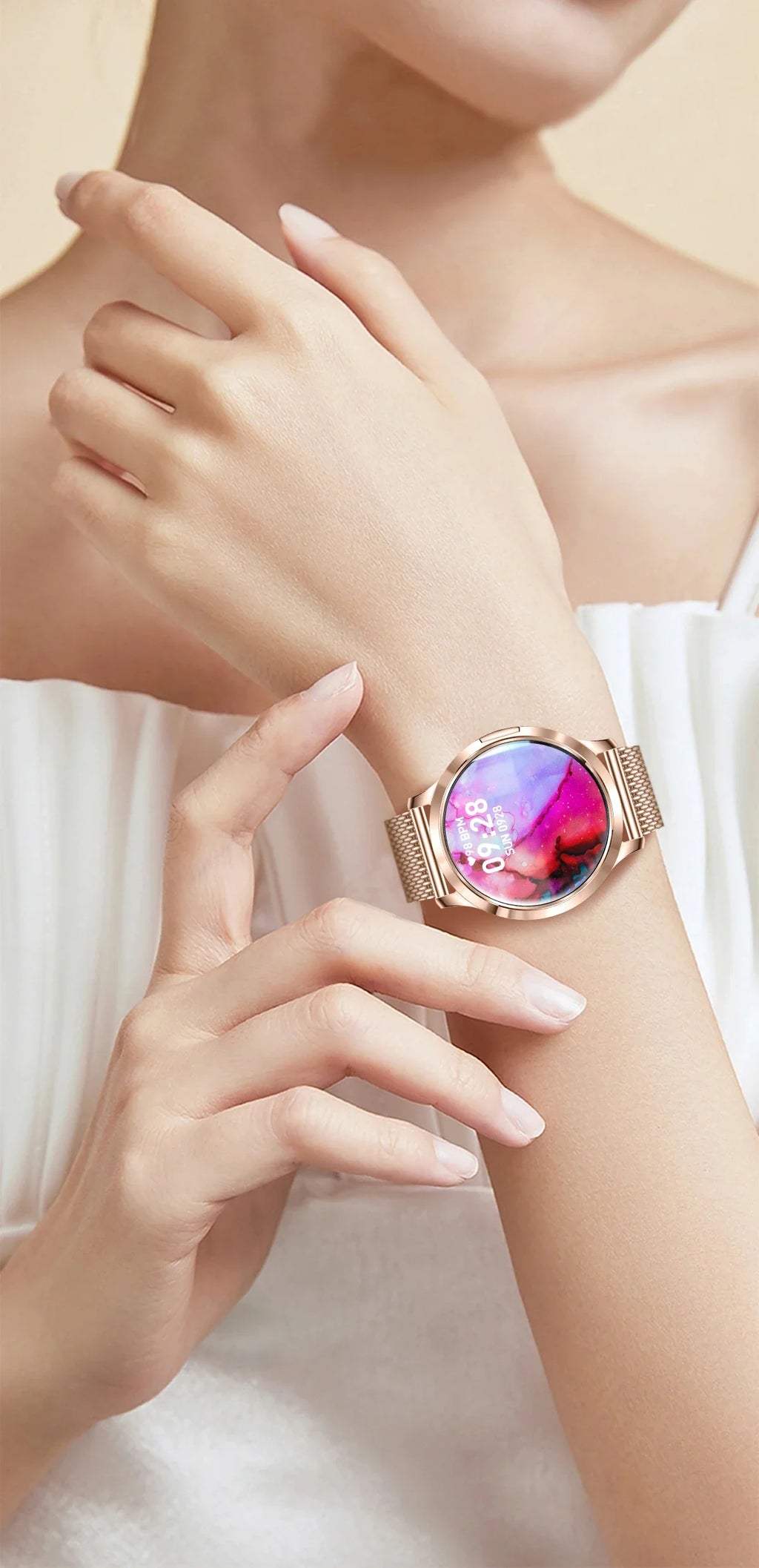 Smartwatch AMOLED 1.32" Unisexe 2025 – Cadran Personnalisable, Appels Bluetooth & Suivi Cardio | Sport & Fitness | Homme & Femme