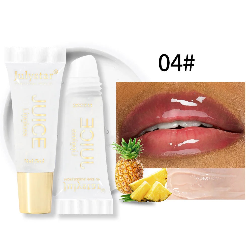Gloss Lip Oil Nude Brun Repulpant – Hydratant Fruit Transparent | Lèvres Douces & Brillantes