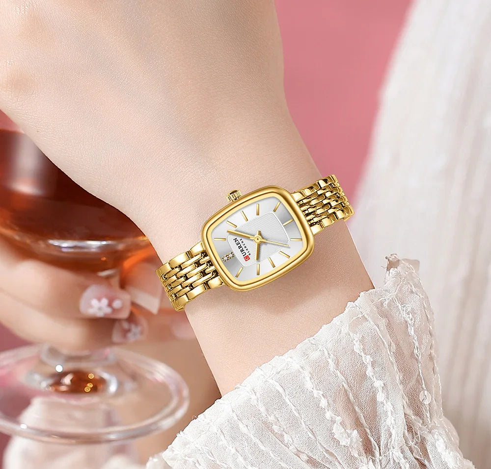 Montre Femme CURREN Dress Fashion Quartz – Bracelet Acier Simple Élégante Intemporelle