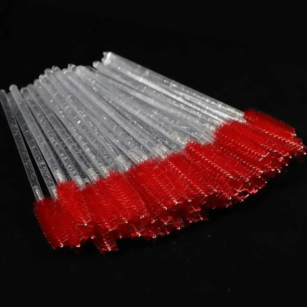 Lot 50 Brosses à Cils Jetables Crystal – Extensions de Cils & Application Mascara Professionnelle | Usage Unique