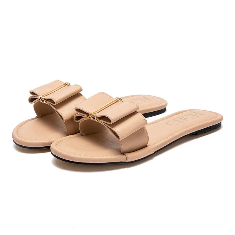 Mules PU Rouge Luxe Plate Femme 2025 – Chaussures Qualité Premium Nouvelle Collection
