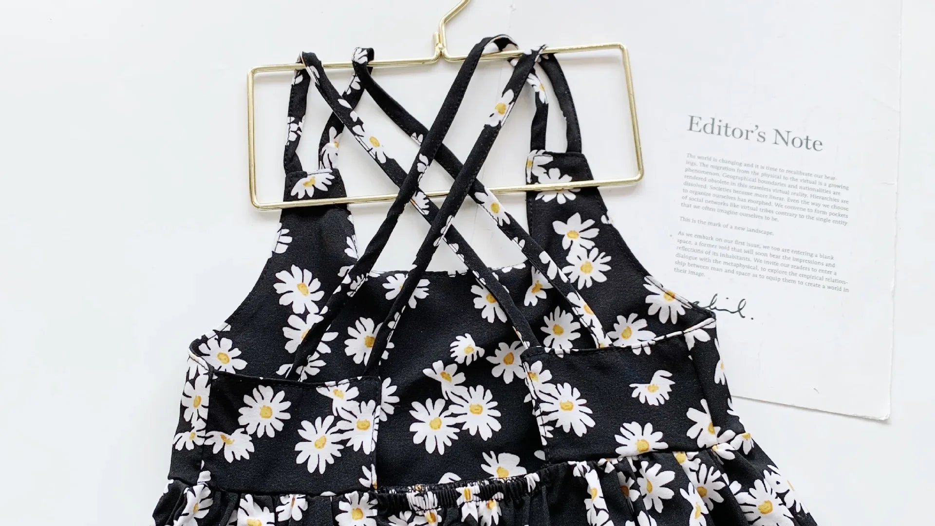 Robe Fille Imprimée Marguerites Sans Manches – Robe Casual Été Enfant Fleurs Mariage 2-6 Ans