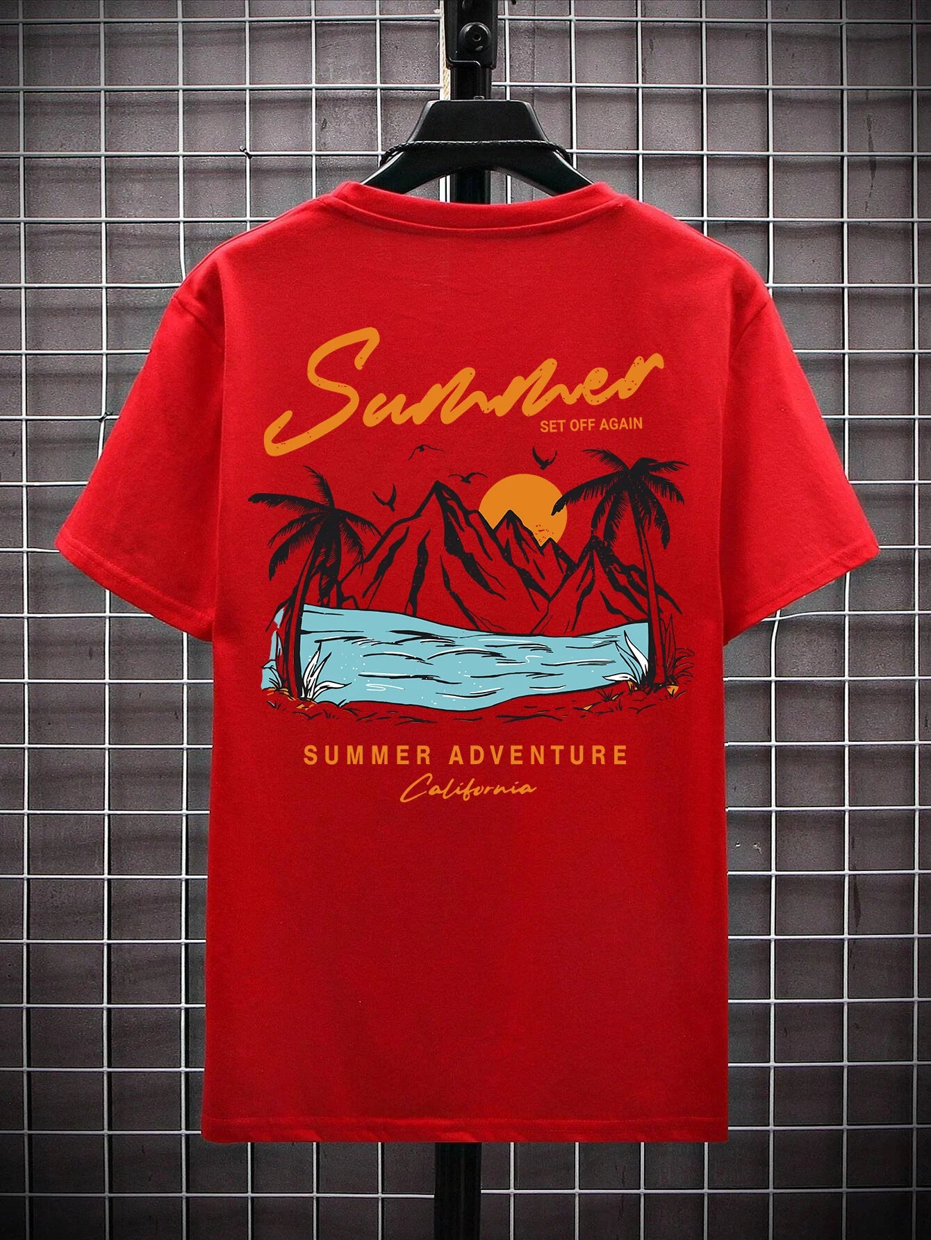 T-Shirt Homme Oversize Coton Imprimé California Adventure Été Loose Fashion Casual Tendance – Tee Graphique Voyage West Coast Streetwear | Mode Homme Premium