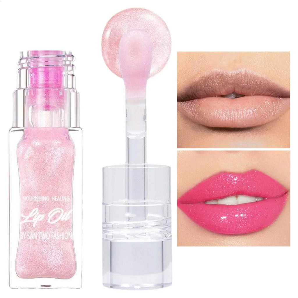 Huile à Lèvres Changeante de Couleur – Jelly Crystal Nacrée | Hydratante & Nourrissante