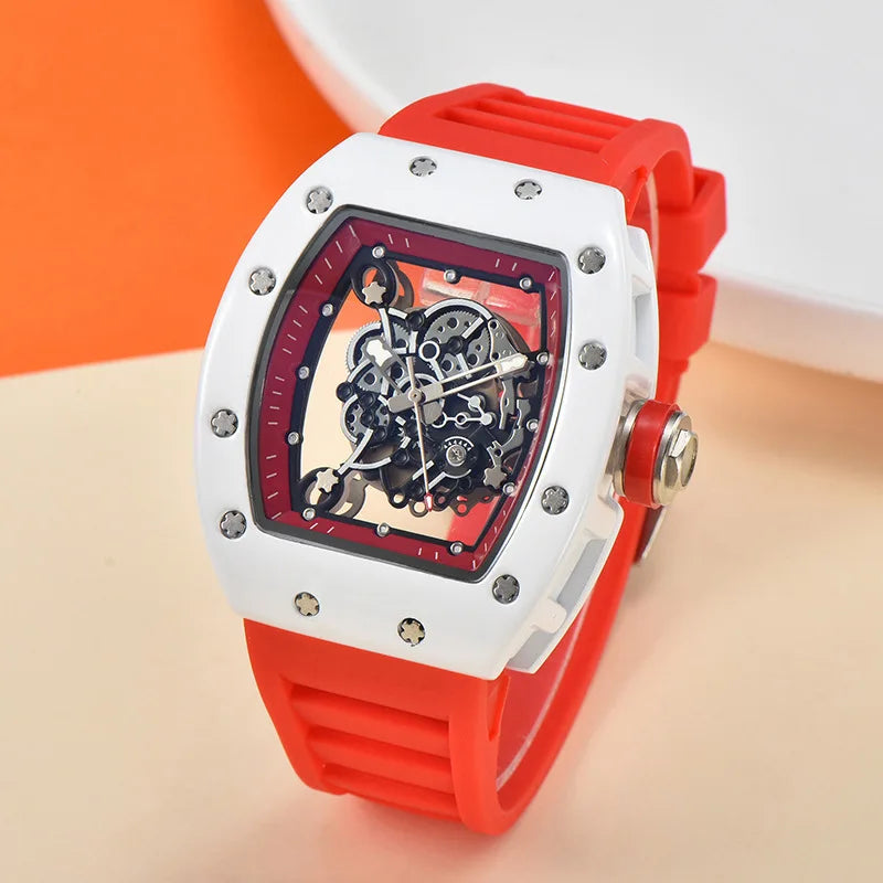 Montre Homme Luxe Mécanique Automatique Transparente – Étanche Fashion Tendance 2025