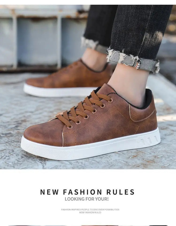 Chaussures Blanches Homme 4 Saisons Respirantes 2026 – Semelle Douce Casual Versatile