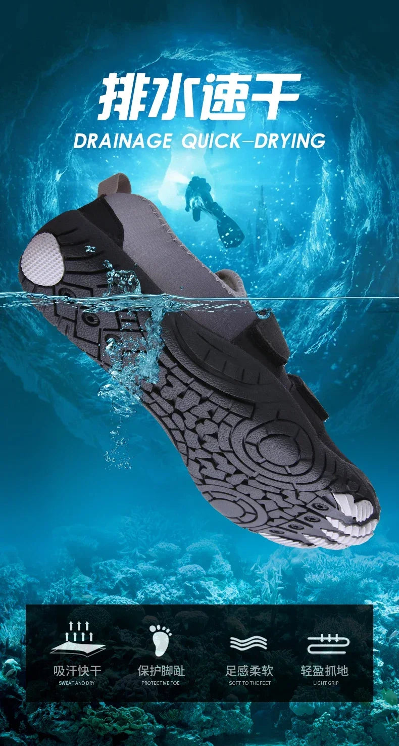 Chaussures Aquatiques 5 Doigts Unisexe – Respirantes & Antidérapantes | Plage, Natation, Fitness & Sport Été | Tailles 36-47
