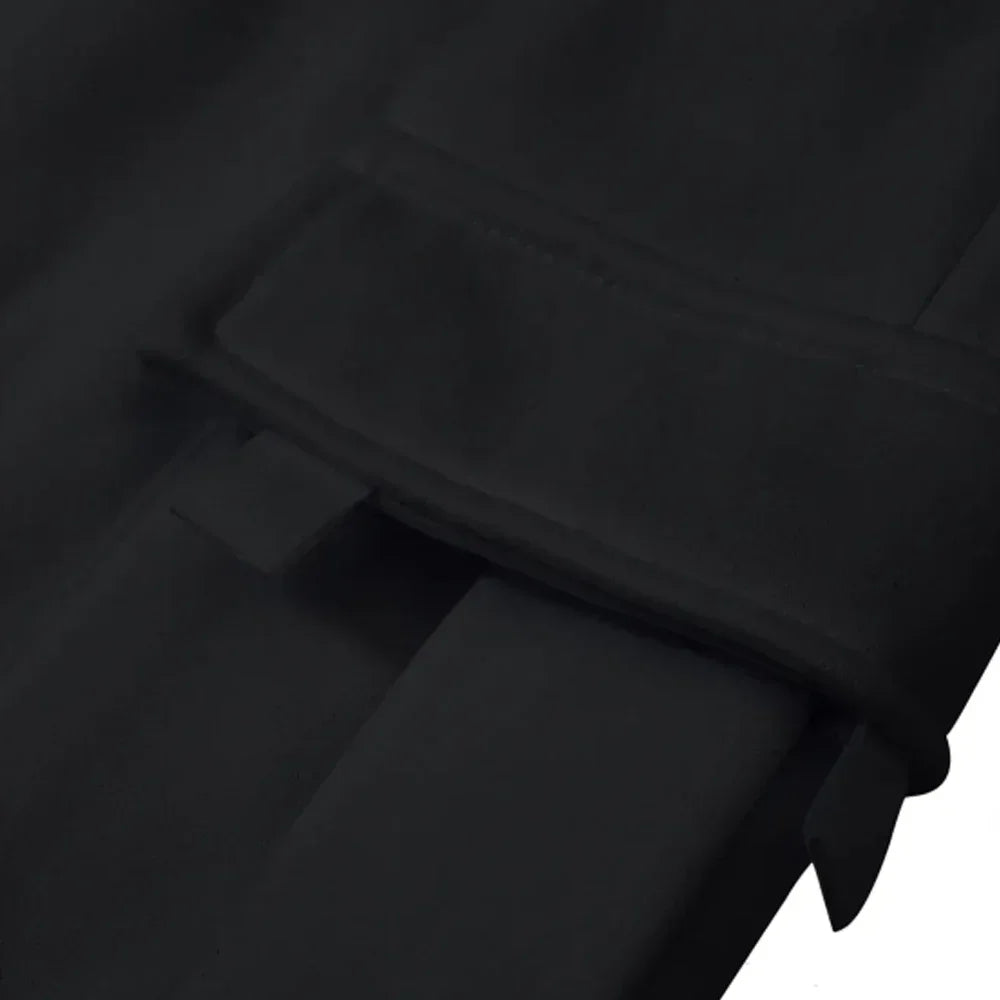 Pantalon Cargo Homme Polaire Loose – Multi-Poches Jogging Hip Hop Streetwear Automne Hiver | Mode Homme Premium