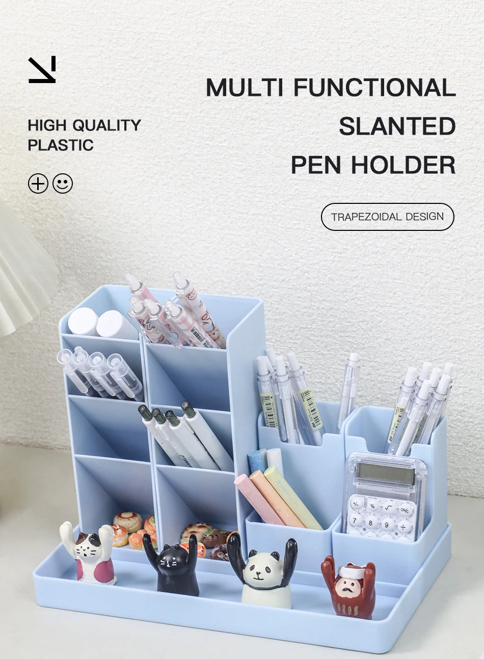 Porte-Stylos Bureau Organisateur Desktop – Support Crayons Papeterie École Accessoires