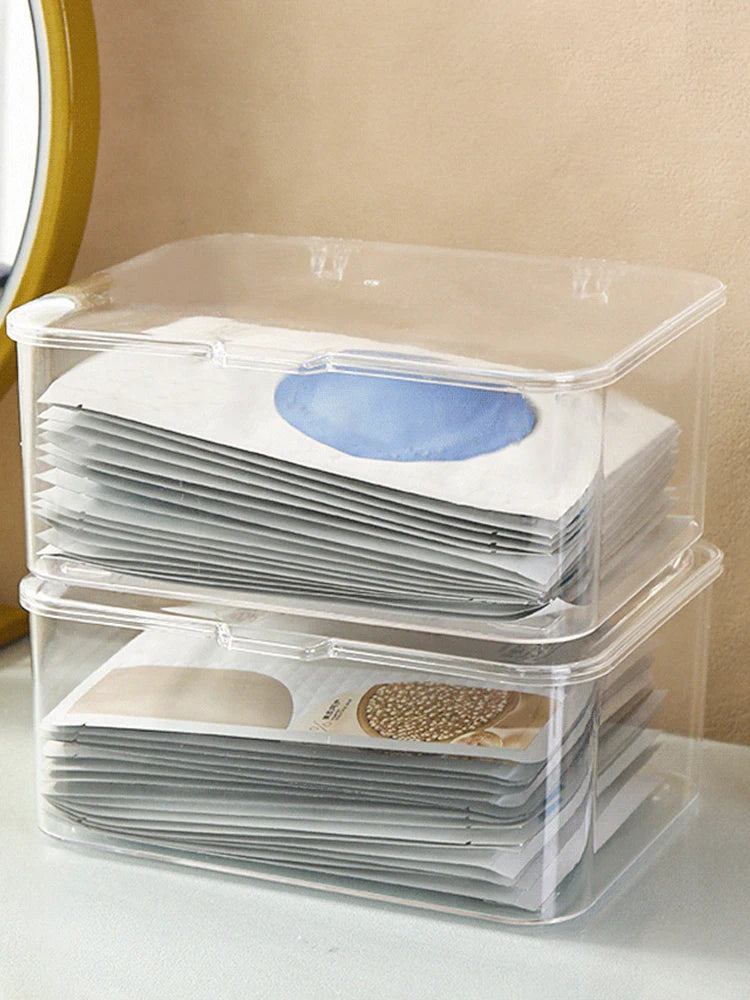 Boîte de Rangement Cosmétiques Acrylique Transparente — Anti-Poussière Grande Capacité