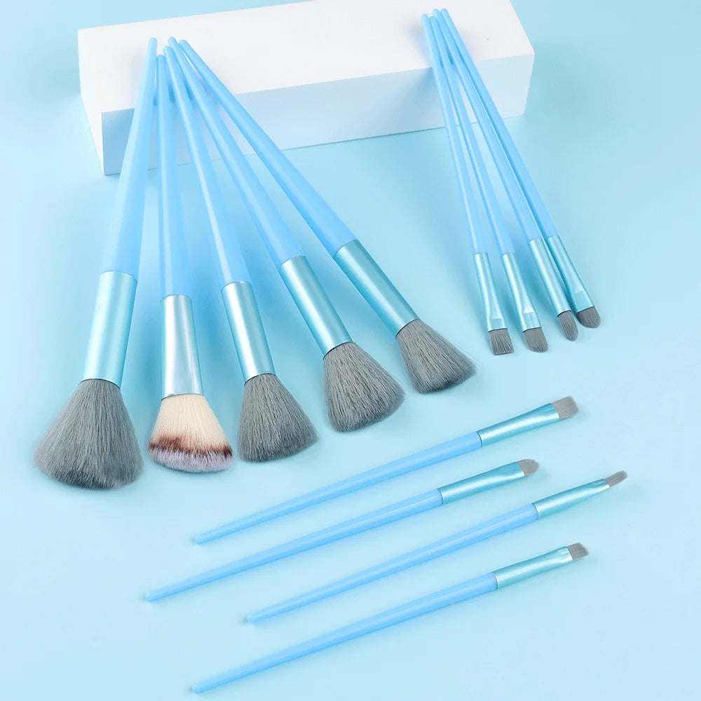 Set de Pinceaux Maquillage 13 Pièces - Synthétiques Premium
