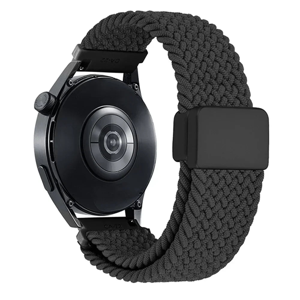 Bracelet Nylon Tressé Magnétique Suunto 20mm & 22mm – Compatible Ocean, Vertical, Race S, 5, 9 Peak Pro DLC & 3 Fitness | Premium