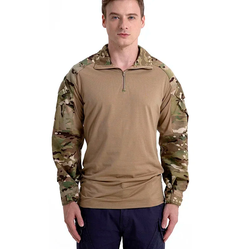T-Shirt Tactique Homme Airsoft Combat Armée Paintball Chasse Respirant Outdoor Militaire | T-Shirt Tactique Outdoor Premium