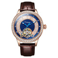 Montre Homme Tourbillon Automatique Mécanique – Cadran Strass Lumineux Sport Étanche Acier