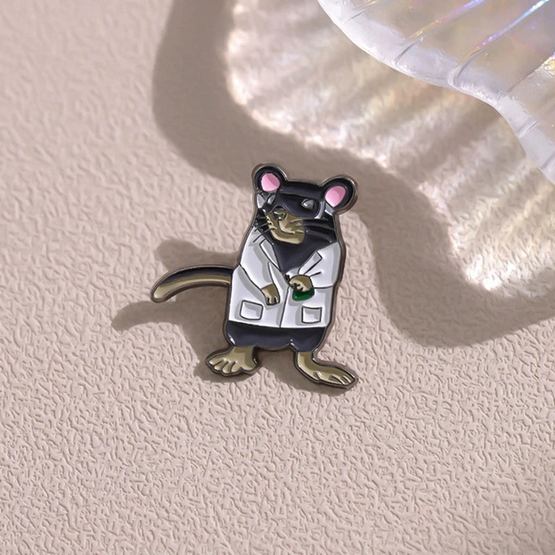 Pin's Émail Animaux Cartoon – Pingouin, Grenouille, Lapin & Chat | Broche Métal Badge Lapel | Bijou Cadeau Tendance