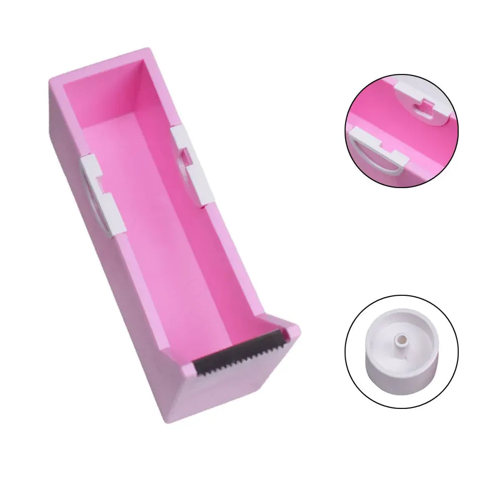 Distributeur Ruban Adhésif Extensions Cils Rotatif – Coupe-Ruban Plastique | Outil Pose Cils Professionnel