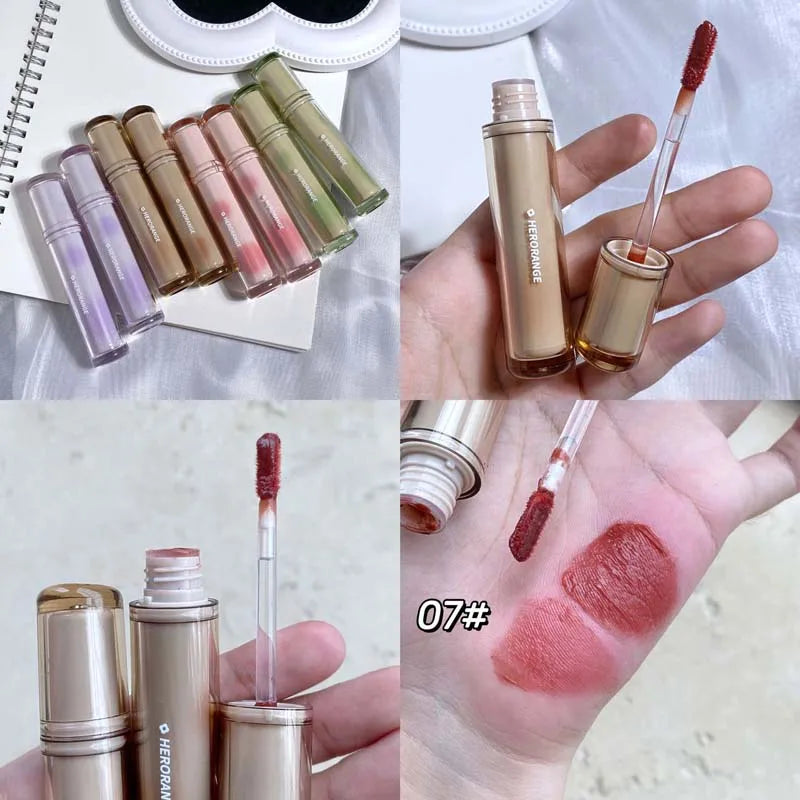Gloss Miroir Iced Tea – Lip Glaze Jelly Transparent Waterproof | Rouge à Lèvres Liquide Effet Glacé