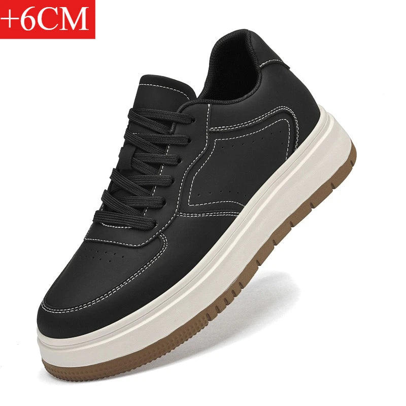 Chaussures Rehaussantes Homme 10/8/6CM Invisibles – Sport Blanches Grande Taille 37-44