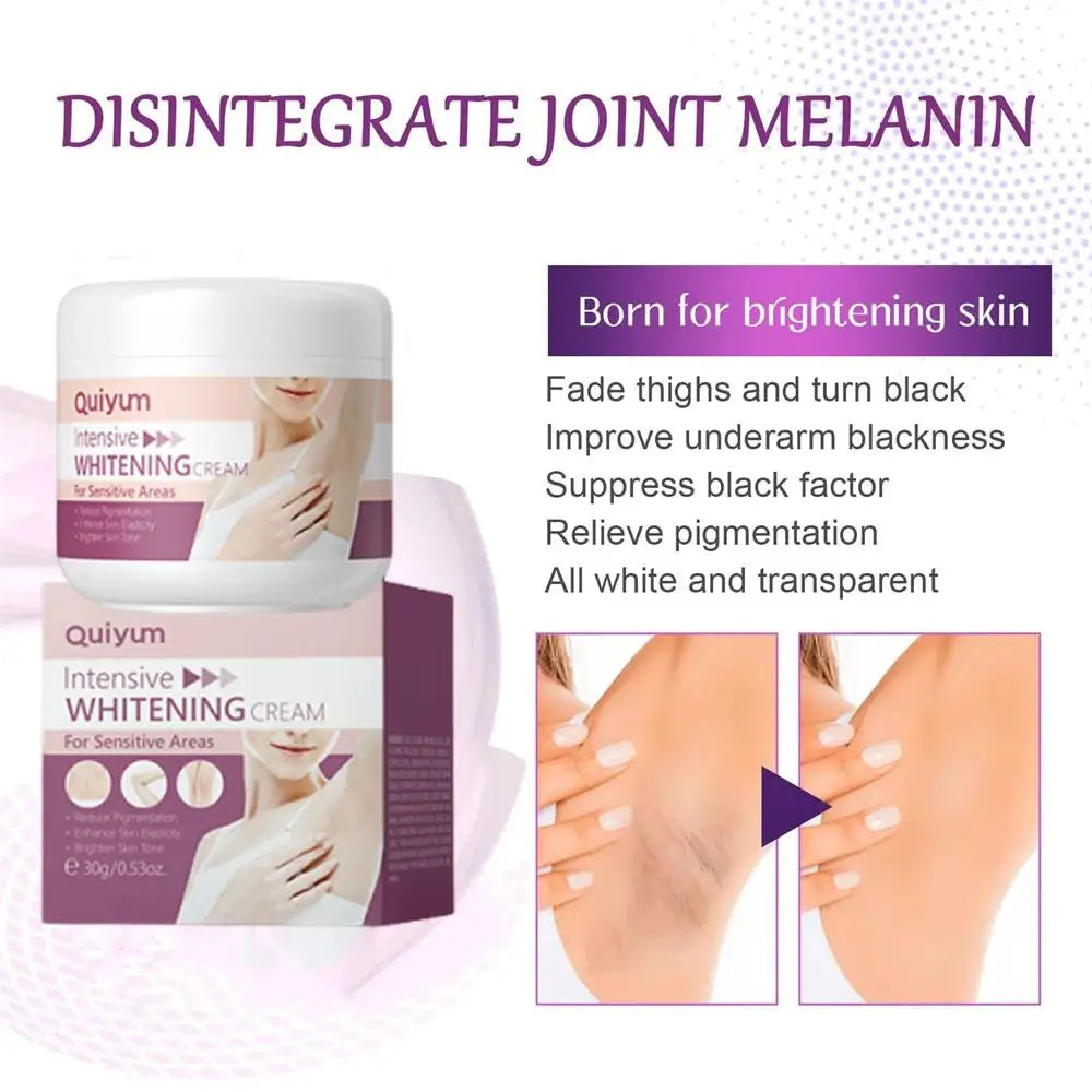 Crème Blanchissante Aisselles & Zone Intime – Hydratante Eclaircissante Coréenne Femme