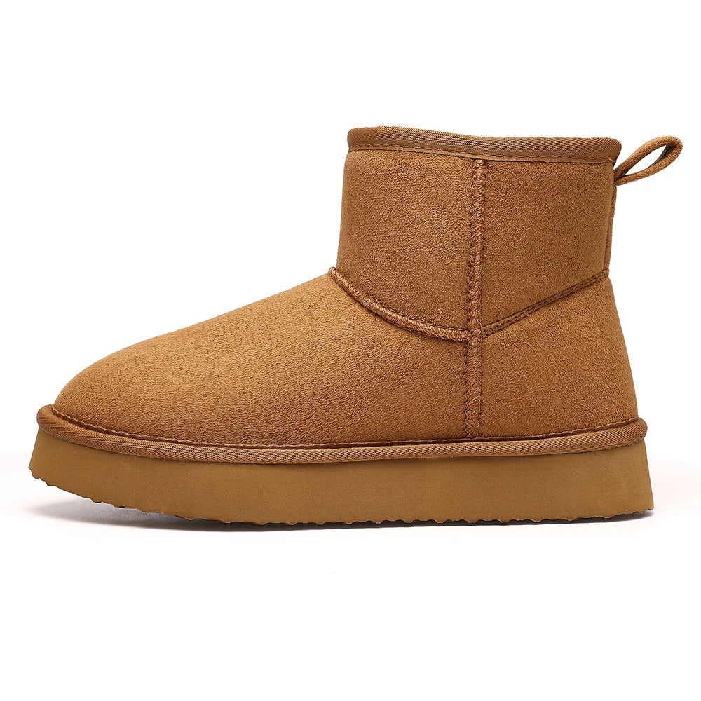 Eyriphy Boots Neige Fourrure Femme Hiver 2024 – Cheville Épaissies Non-Slip Outdoor Chaud