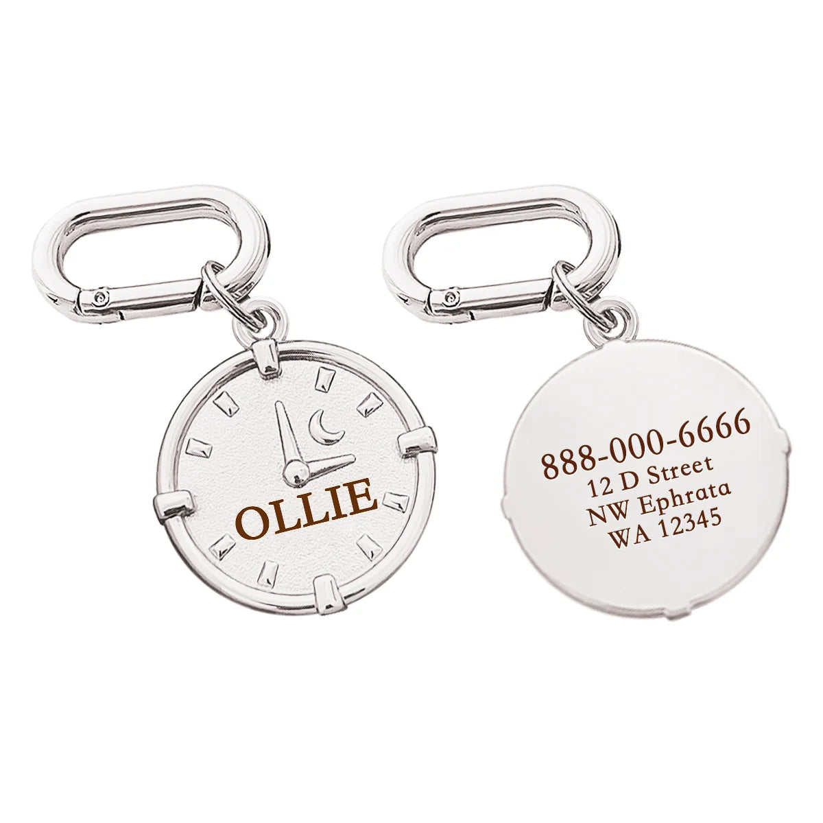Plaque ID Personnalisée Chien & Chat Memopaw Cuivre Gravure Gratuite Anti-Perte – Médaillon Nom Collier | Accessoires Animaux