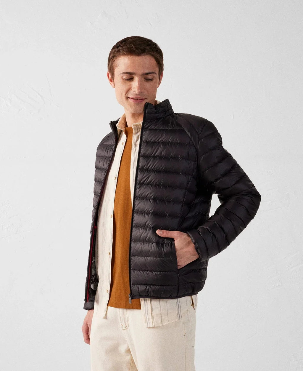 Doudoune Légère Unisexe Manches Longues Zip Broderie Logo Capuche – Coupe-Vent Chaude Printemps Automne Sortie | Mode Homme & Femme Premium