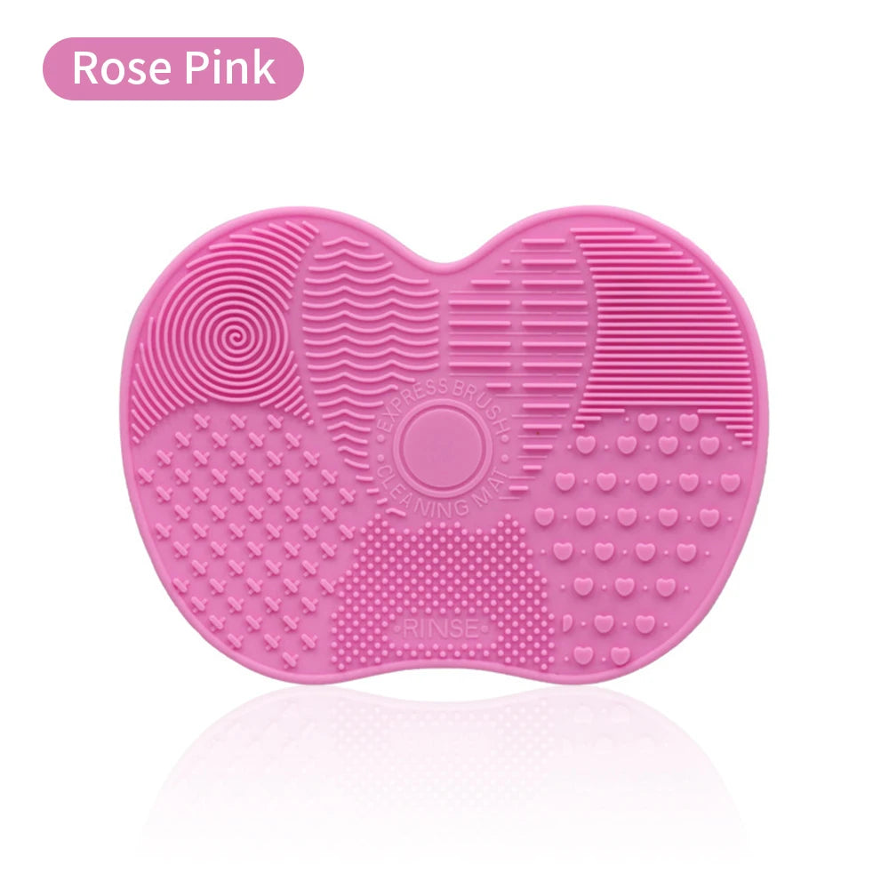 Tapis Nettoyant Pinceaux Maquillage Silicone – Outil Nettoyage Professionnel Fard & Fond de Teint | Mat Cosmétique