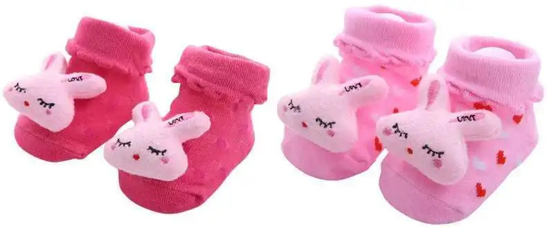Chaussettes Bébé Unisexe Motifs Animaux Cartoon – Antidérapantes Nouveau-Né Toddler Cadeau Naissance