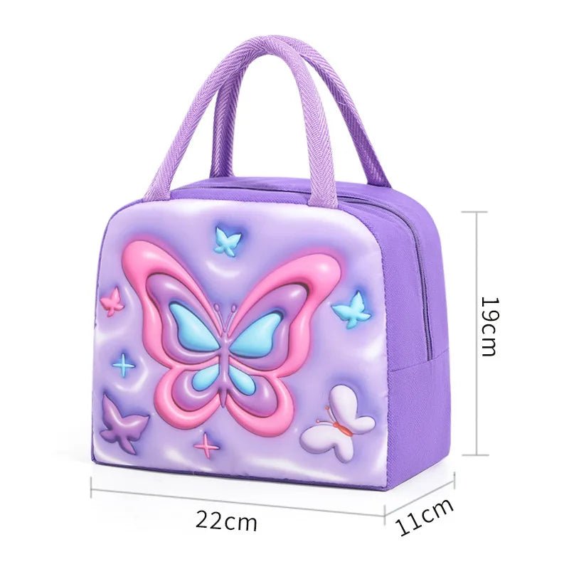 Sac Repas Isotherme Enfant 3D Animaux Cartoon – Boîte Bento Isotherme Grande Capacité