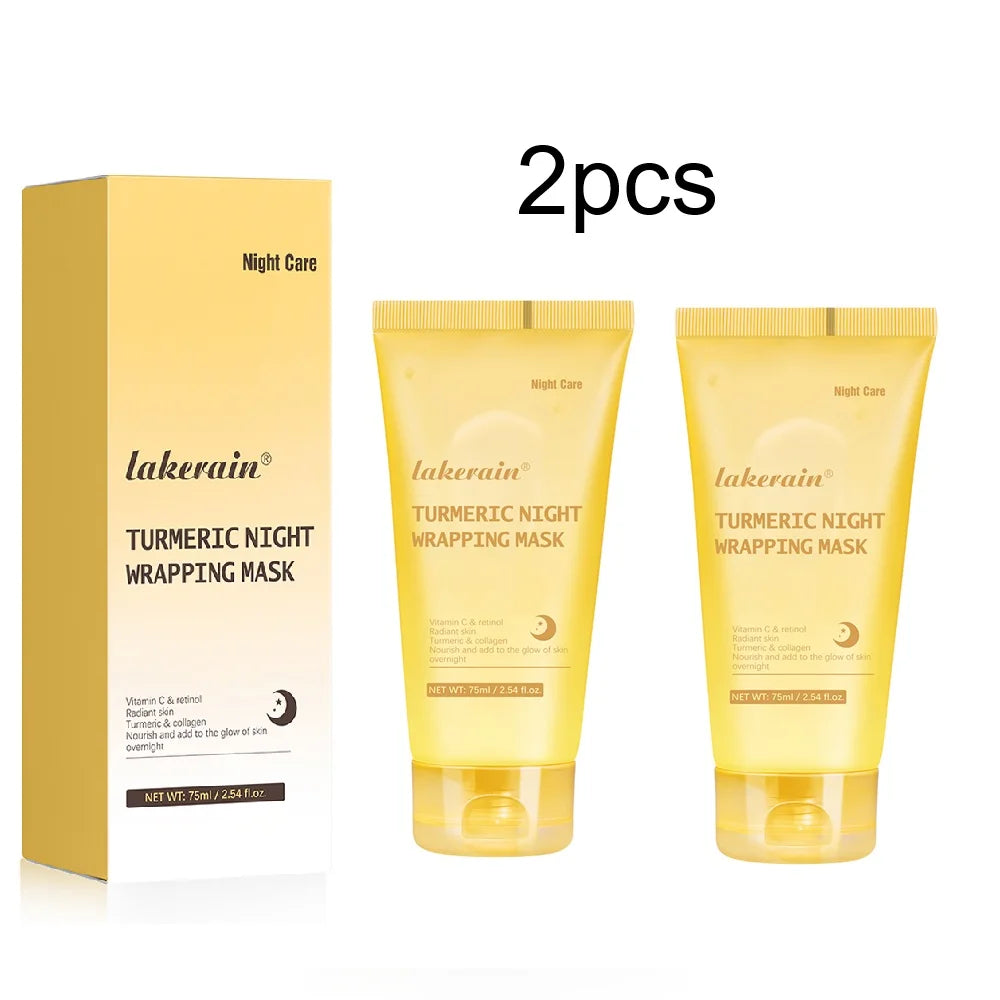 Masque Nuit Peel-Off Acide Kojique & Curcuma – Collagène Hydrolysé | Teint Éclatant & Raffermissant | Korean Skincare