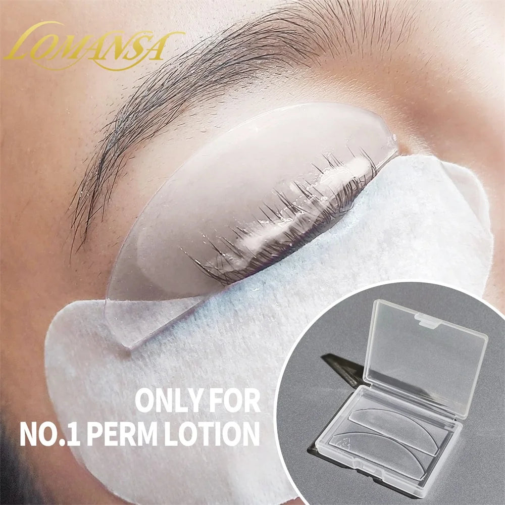 Tiges Silicone Lash Lift Lomansa Korea – 1 Paire Réutilisable | Boucleurs Cils Permanente & Pads Adoucissants