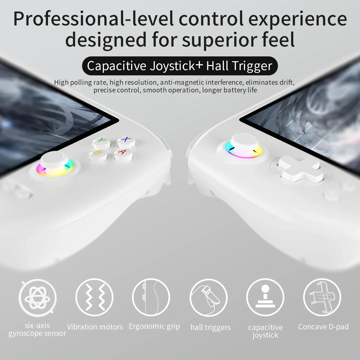 ANBERNIC RG557 Console Gaming Portable – Écran AMOLED 5.48", Android 14, Processeur Dimensity, Joystick Capacitif & Ventilation | Retrogaming Premium