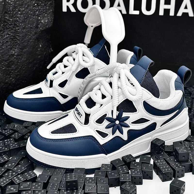 Sneakers Plateforme Vulcanisées Homme – Semelle Épaisse Respirantes Résistantes Sport Casual