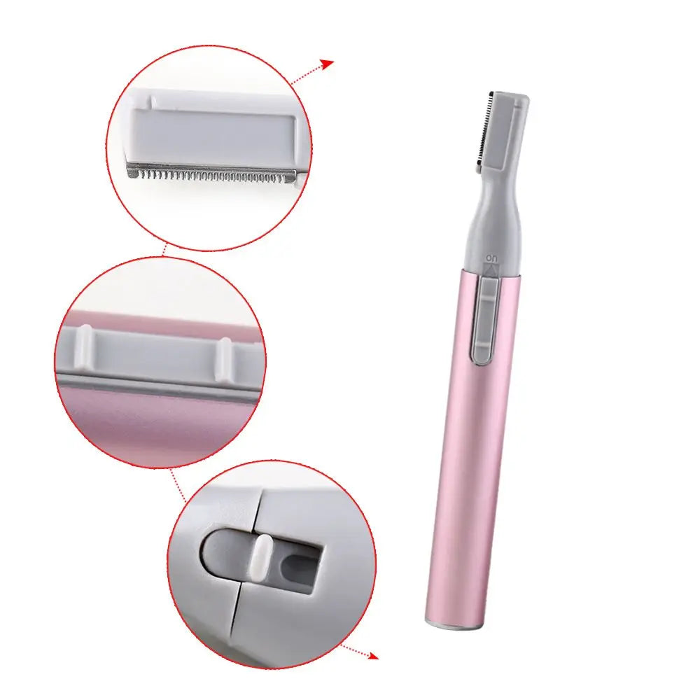 Rasoir Électrique Sourcils & Corps Femme – Tondeuse Visage Poils Lame Razor | Outil Beauté Maquillage